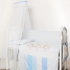 Дитяча постільна білизна Twins Dolce Друзі зайчики blue (8 од.)